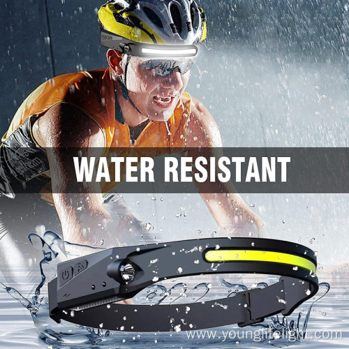 Induction powerful built in battery rechargeable headlamp